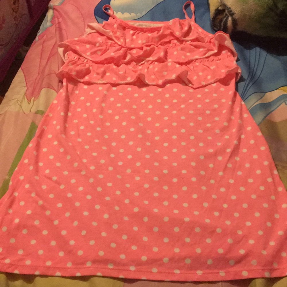 Pink polka dot dress never worn